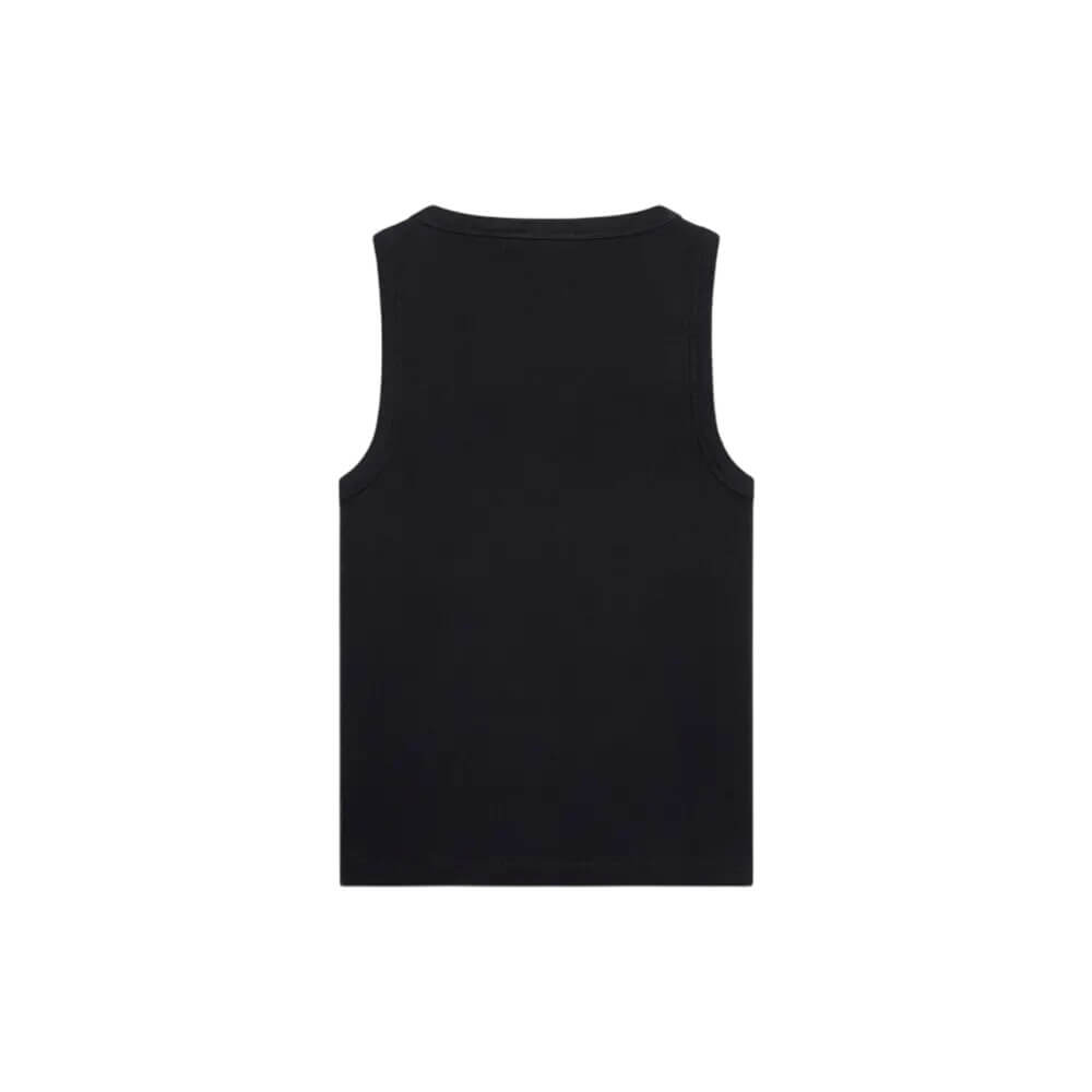 Mint Velvet Black Square Scoop Neck Vest
